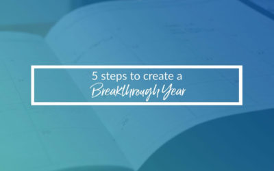 3 Steps To Create A Breakthrough Year